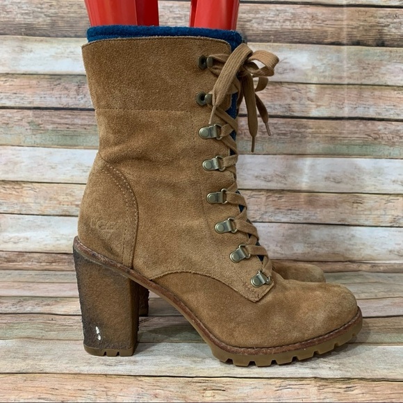 Ugg Frabrice Chestnut Ankle Boots - Picture 3 of 10